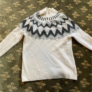 J. Crew Fair Isle 100% Cashmere Sweater WORN ONCE